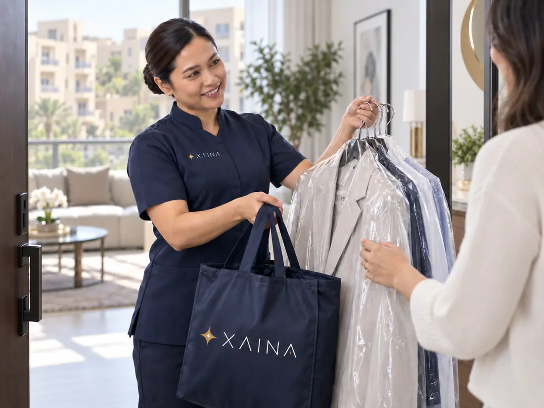 Laundry delivery professional