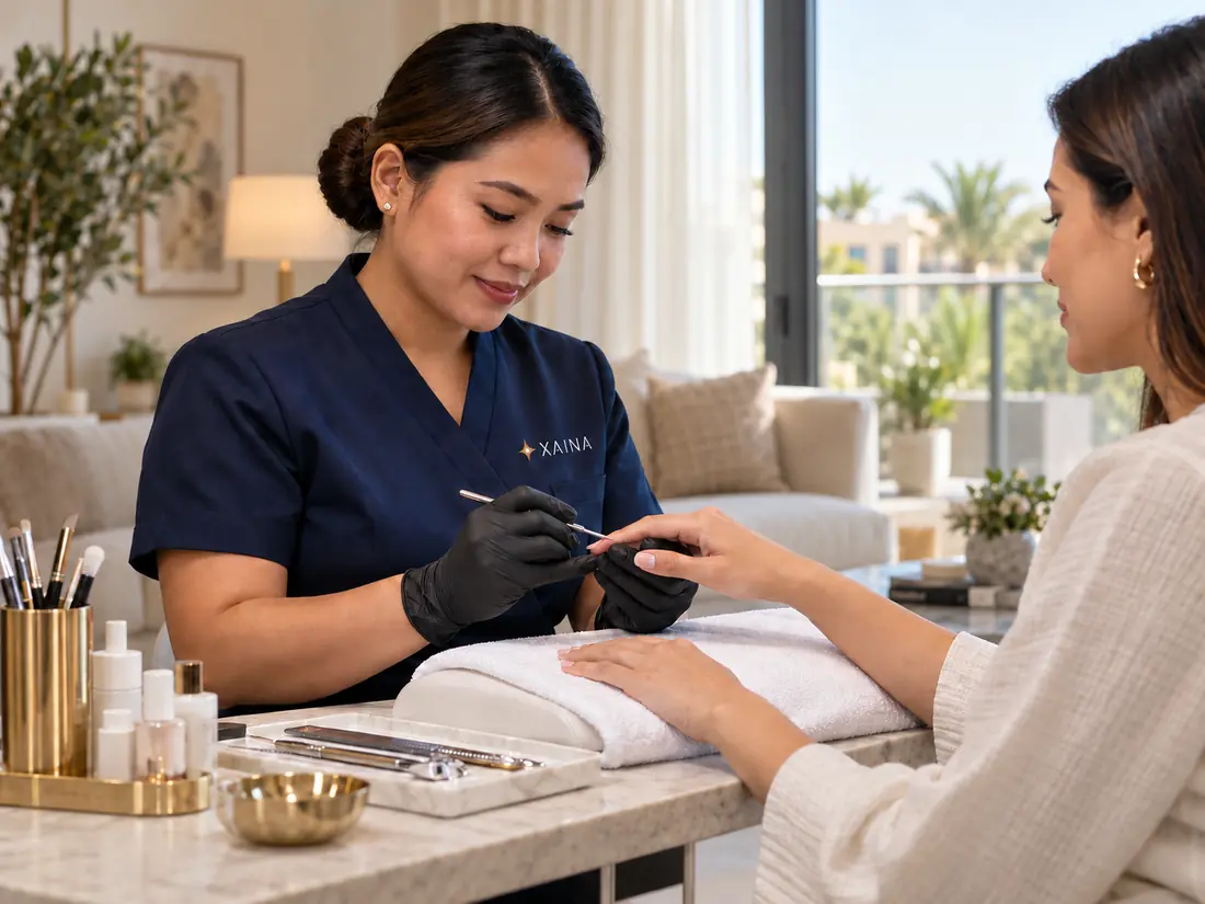 At home manicure service